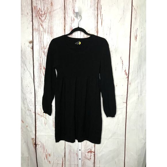 theory wool blend long sleeve knitted mini sweater dress - Picture 1 of 6